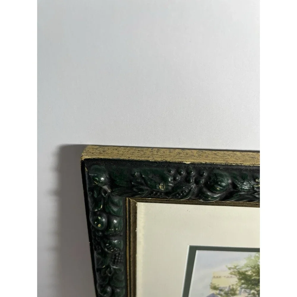 Original Signed Watercolor Painting Framed Landscape House Pamella M. Dykema